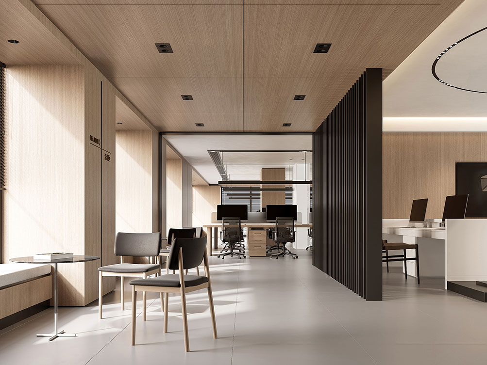 奧克斯中心辦公室裝修效果